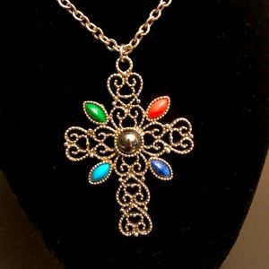Vintage Avon Cross Necklace